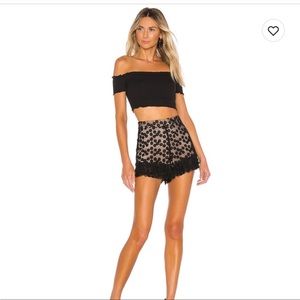 MAJORELLE BLACK SHORTS XS